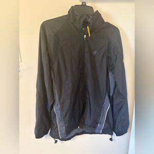 STARTER Men's Black Windbreaker Jacket Vintage Small